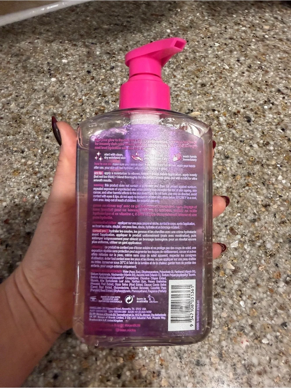 B. Tan Glow Your Own Way Insanely Dark Clear Self Tan Gel
